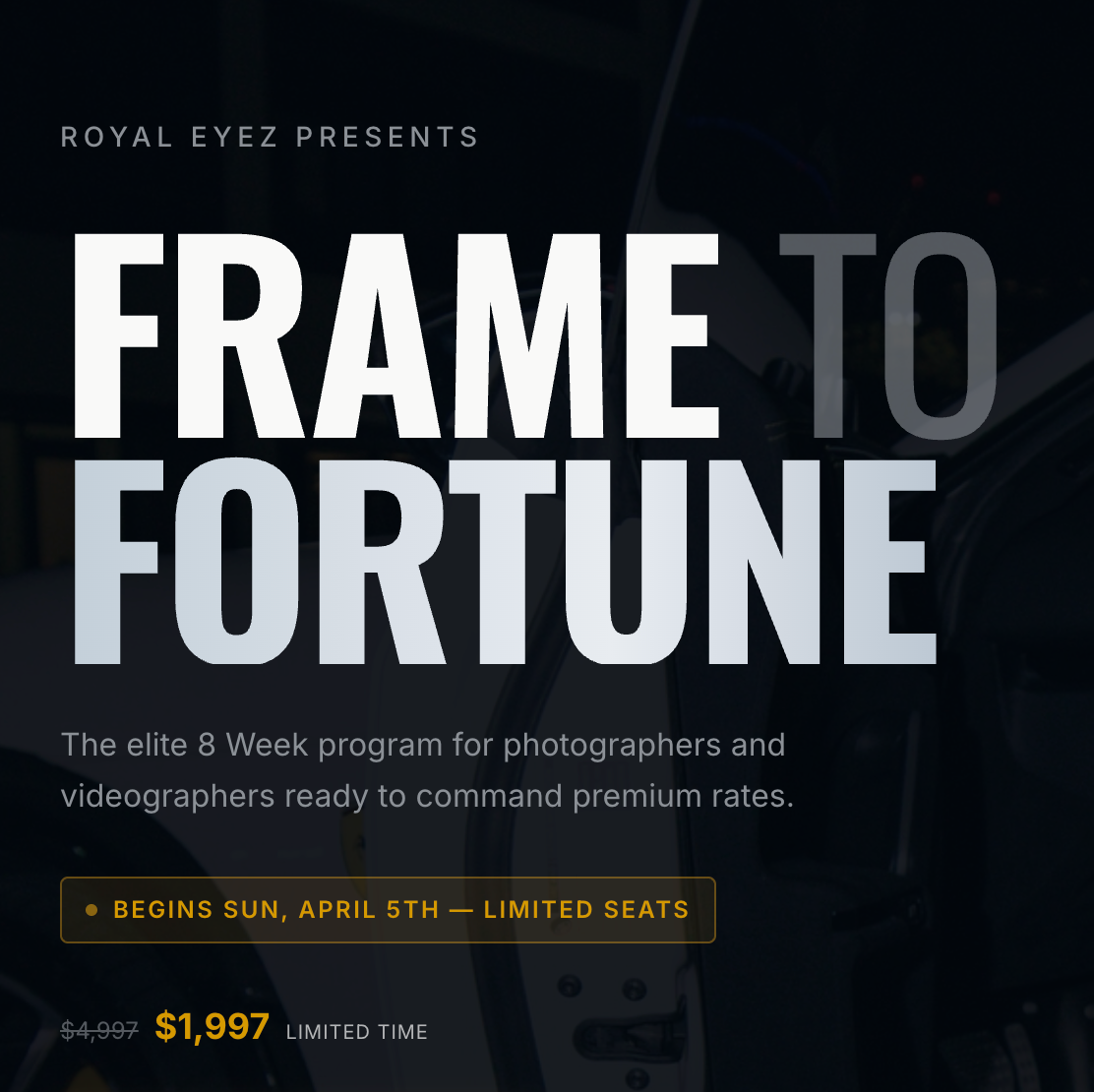 Frame to Fortune Mentorship (8-Week Mentorship)